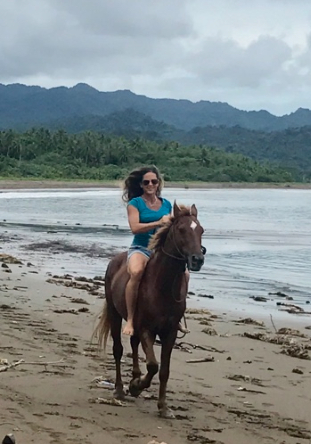Horse riding through the jungle